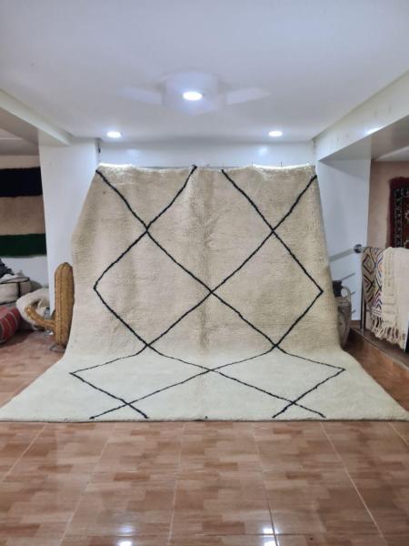 White Khaldun Marokkaans handgemaakt tapijt